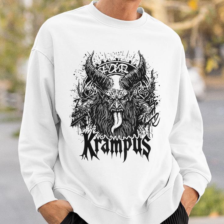 Kramperl Perchten Knecht Ruprecht Christmas Demon Krampus Gray Sweatshirt Geschenke für Ihn