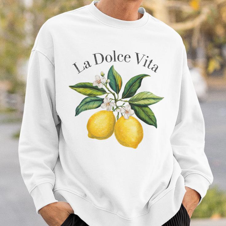 La Dolceita Lemon Italian Summer Limoncello Amalfi Coast Sweatshirt Geschenke für Ihn