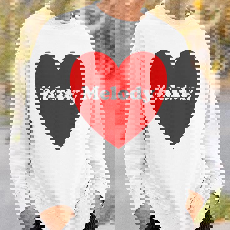 I Love Melody Heart Cute Melody Nombre Camisa de entrenamiento Regalos para él
