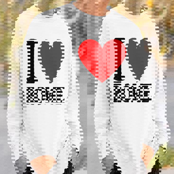 I Love Rome I Heart Rome Camisa de entrenamiento Regalos para él