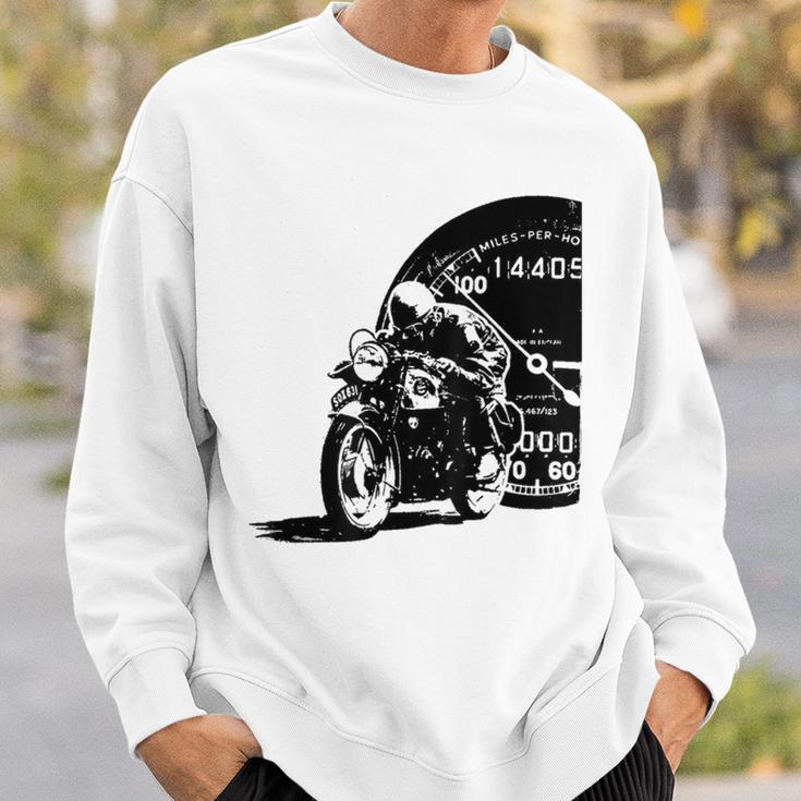 Motorcycle Heartbeat Biker Line Frequency Motorcycle Sweatshirt Geschenke für Ihn