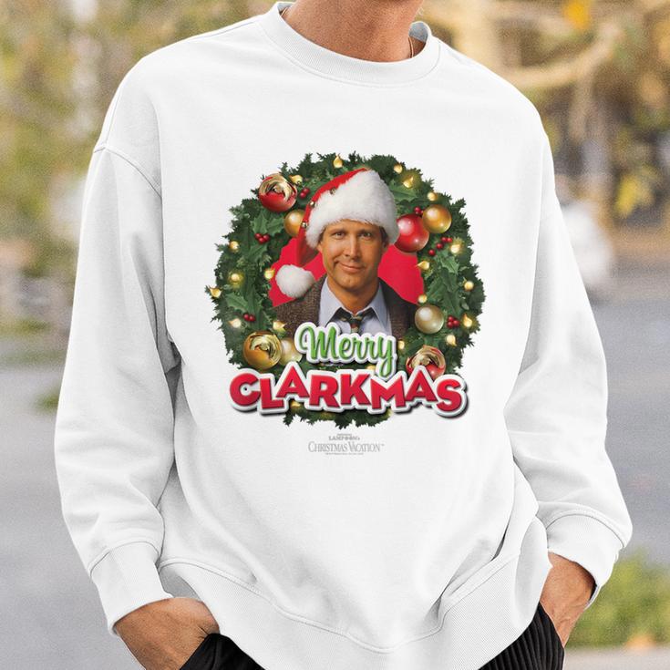 National Lampoon's Christmasacation Merry Clarkmas Blue Sweatshirt Geschenke für Ihn