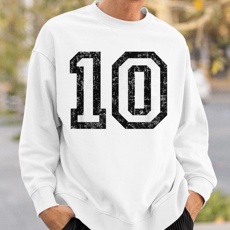 Number 10Intage Sweatshirt Geschenke für Ihn