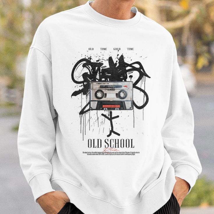 Old School Backprint Music Tapeintage Mixtape Cassette Sweatshirt Geschenke für Ihn