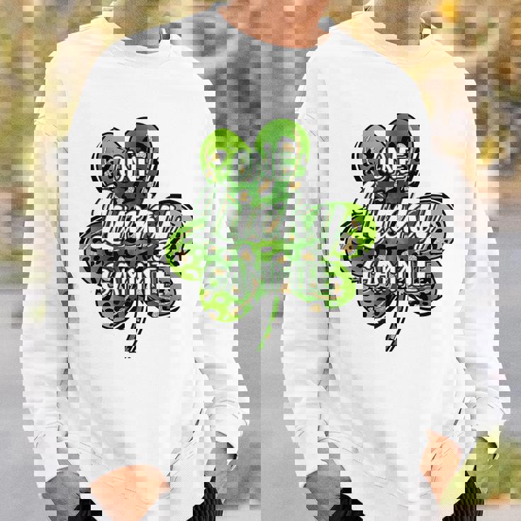 One Lucky Gammie Irish Shamrocks St Patrick's Day Sweatshirt Gifts for Him