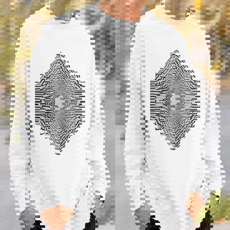 Optical Illusion Hallucination Visual Graphic Art Raglan Baseball Tee Sweatshirt Gifts for Him