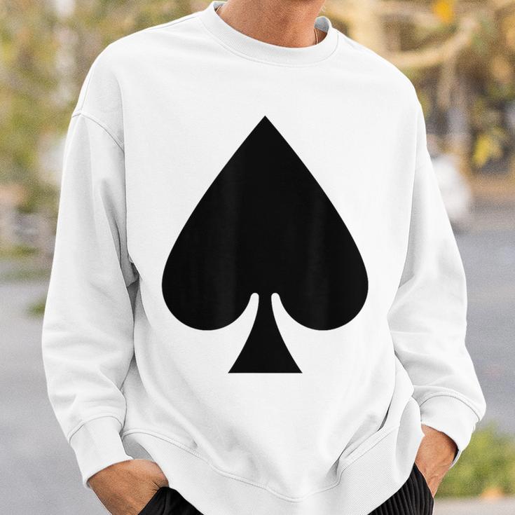 Pad Ass Card Game Playing Card Costume Fancy Dress Party Gray S Sweatshirt Geschenke für Ihn