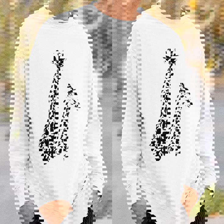 Paire De Girafe En Noir Et Blanc Pour Les Amateurs De Girafe Sweater e Cadeaux pour lui
