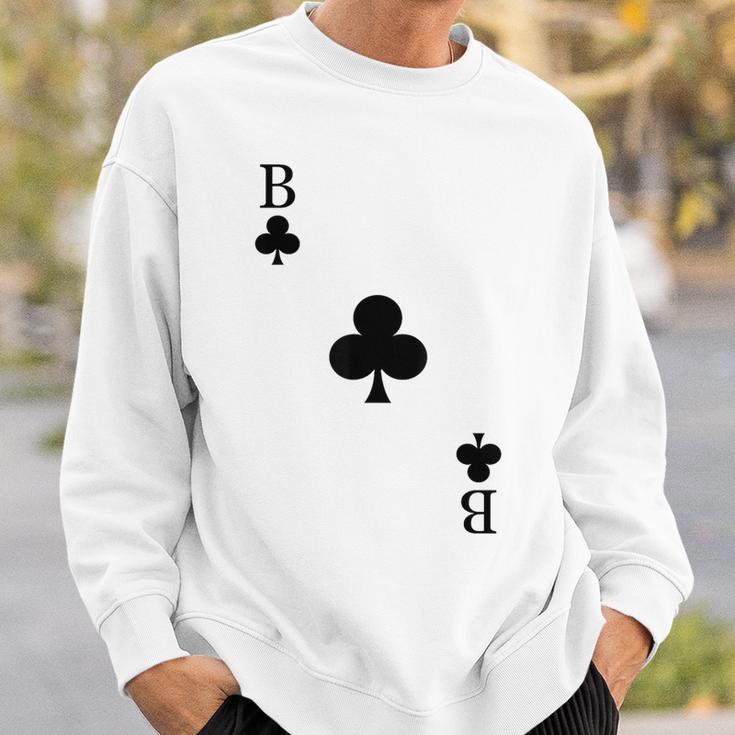 Playing Card Cross Bube Card Game Day Carnival Costume Sweatshirt Geschenke für Ihn