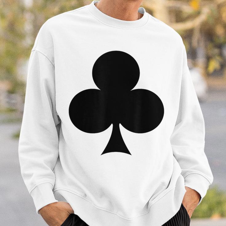 Playing Card Cross Heart Checked Spades Carnival Group Costume Card S Sweatshirt Geschenke für Ihn