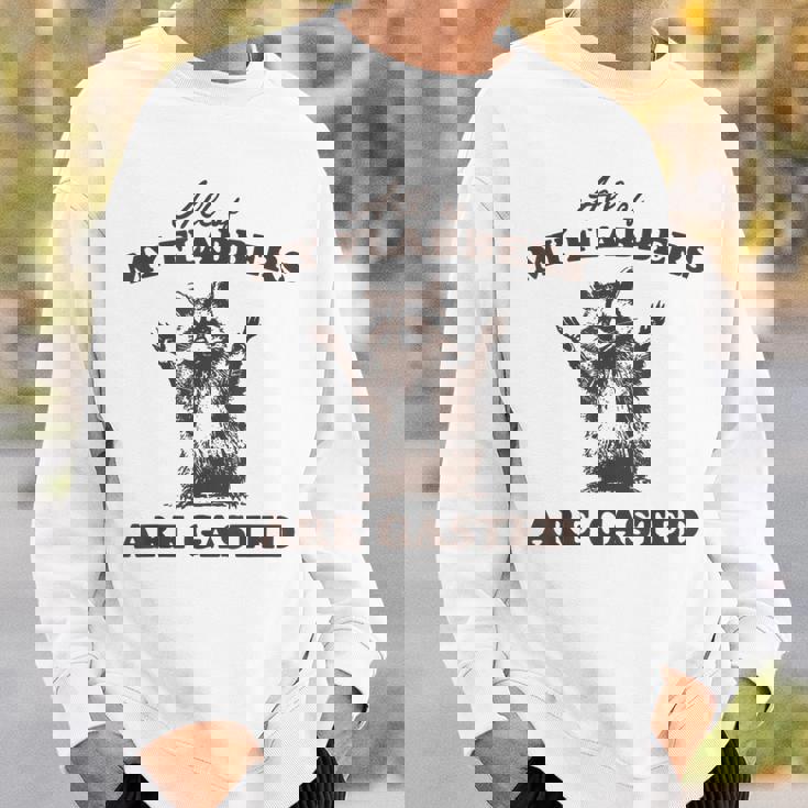 Raccoon Humor Sweatshirt | Fun Unisex Streetwear Gift Gifts for Him