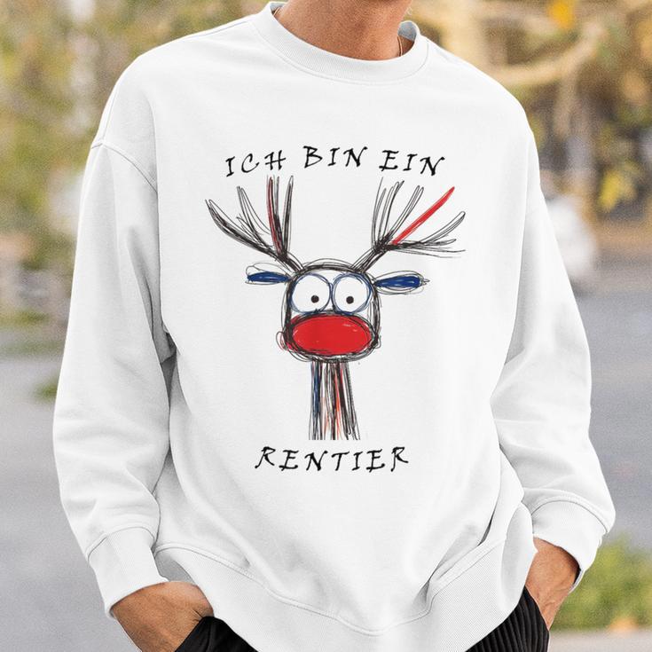 I Am A Reindeer Fun Christmas Gray Sweatshirt Geschenke für Ihn