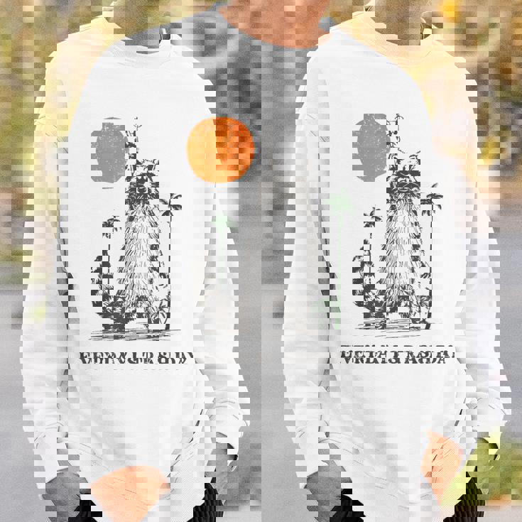Retro 90s Raccoon Sweatshirt - Everyday Fun Theme Gifts for Him
