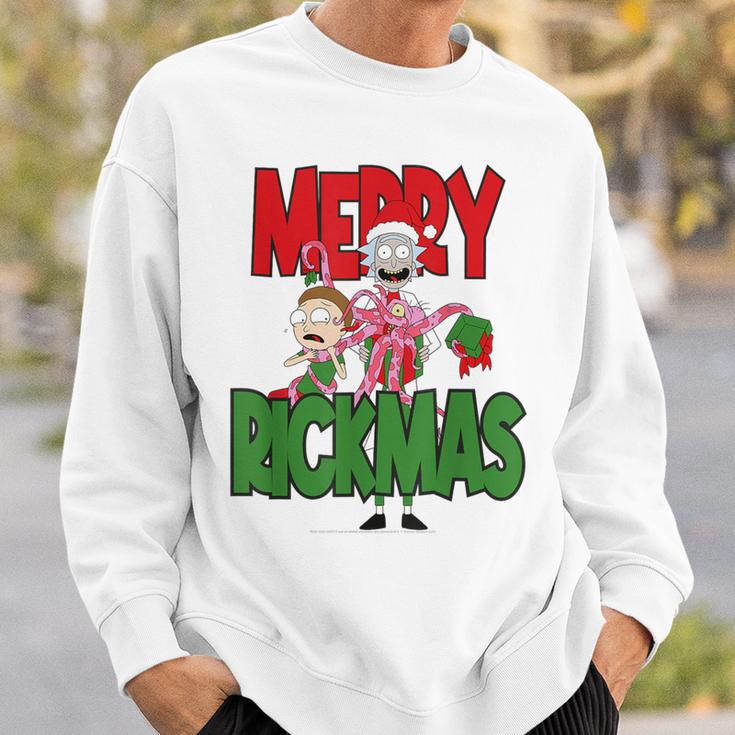 Rick & Morty Merry Rickmas Blue Sweatshirt Geschenke für Ihn