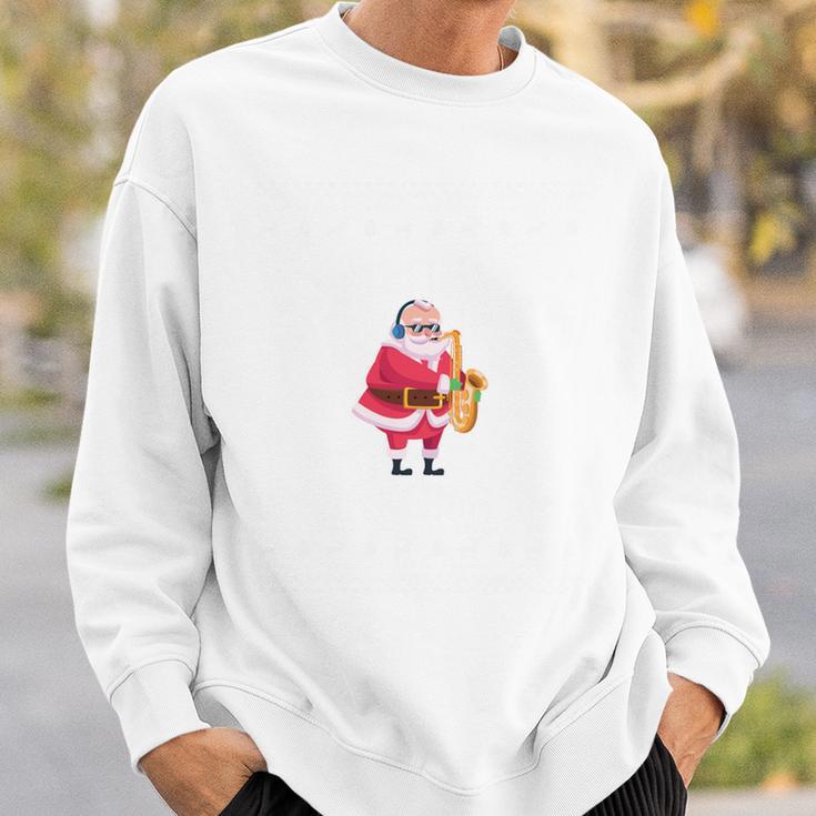 Saxophone Ugly Christmas Sweater Saxist Holiday Present Sweatshirt Geschenke für Ihn