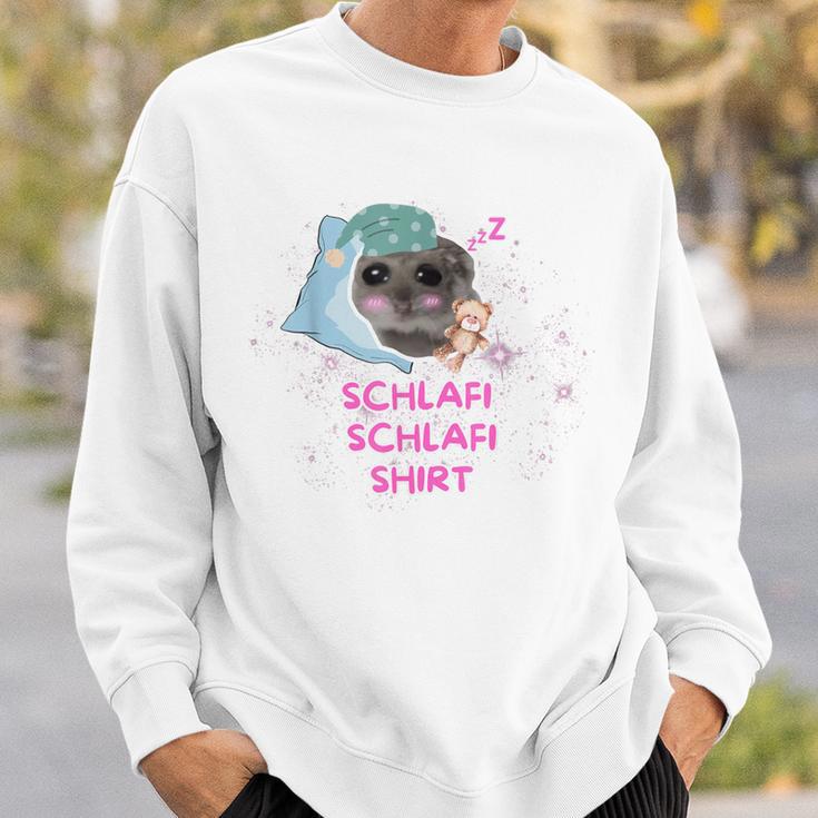 Schlafi Schlafi Hamster Meme Gray Sweatshirt Geschenke für Ihn