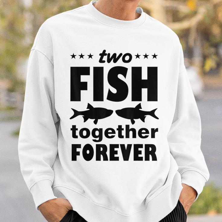 Two Fish Together Forever Angler Sweatshirt Geschenke für Ihn