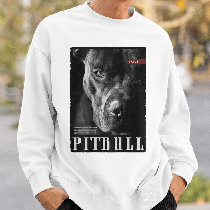 Wild Dog Terrier Bulldog Dog Owner Backprint Pitbull Sweatshirt Geschenke für Ihn