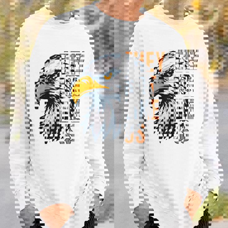 They Not Like Us Eagle Graphic Motivational Black History Sweatshirt Gifts for Him