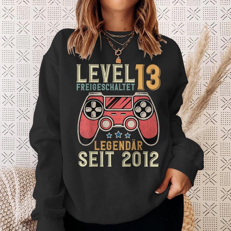 13Th Birthdayideo Gamer Level 13 Unlockedintage Sweatshirt Geschenke für Sie