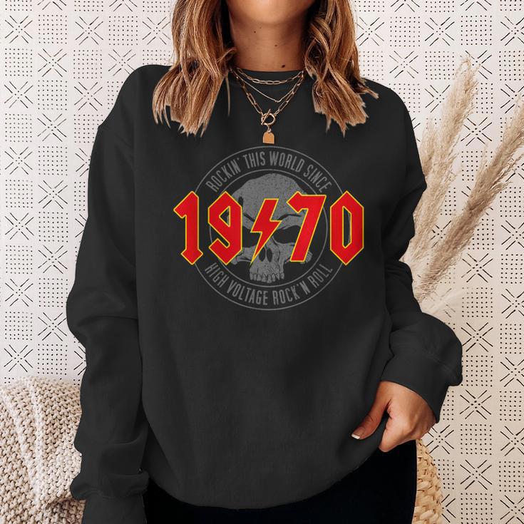 1970Intage Birthday Rock And Roll Heavy Metal Sweatshirt Geschenke für Sie