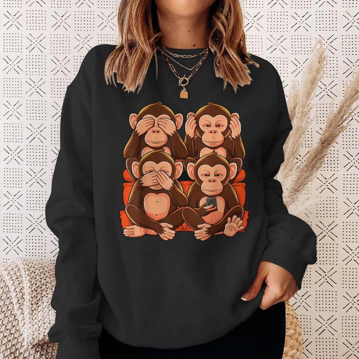 31 Monkey See Nothing Hear Say Smartphone Sweatshirt Geschenke für Sie