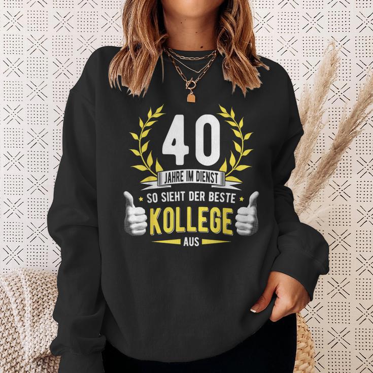 40 Jahre Dienst College Service Anniversary Company Anniversary Decorative Sweatshirt Geschenke für Sie