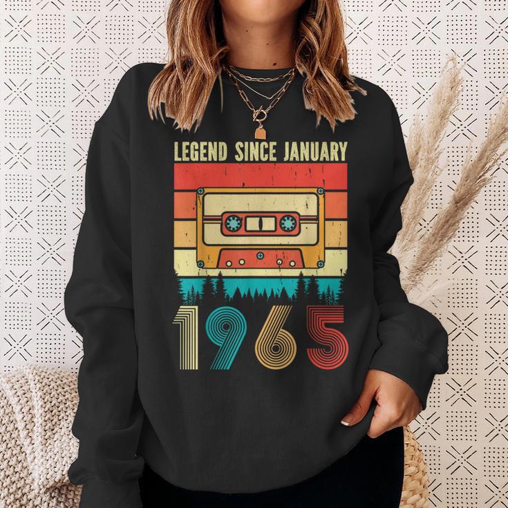 60 Years Old Legend Since January 1965 60Th Birthday Sweatshirt Geschenke für Sie