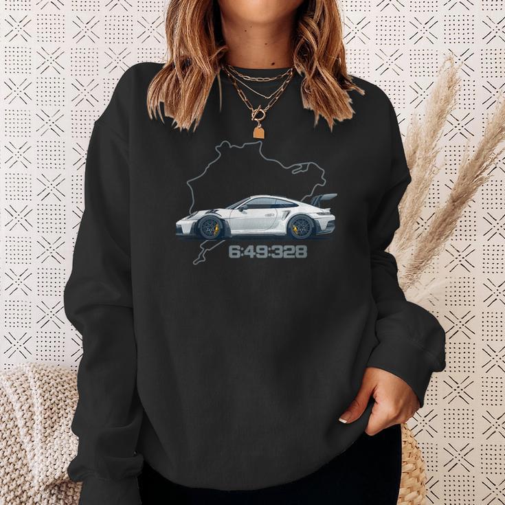 992 Gt3 Rs Silhouette Oldtimer 911 Gt3 Rs Retro Look Sweatshirt Geschenke für Sie