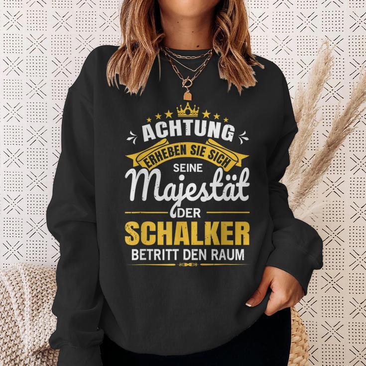 Achtung Seine Majestät Der Schalker Ruhrpott Gelsenkirchen Sweatshirt Geschenke für Sie