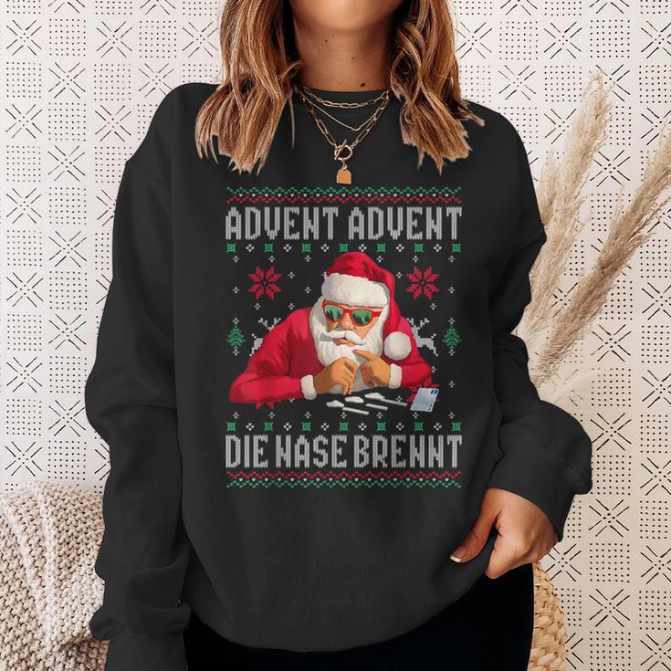 Advent Advent The Nose Burns X Xmas Christmas Santa Sweatshirt Geschenke für Sie