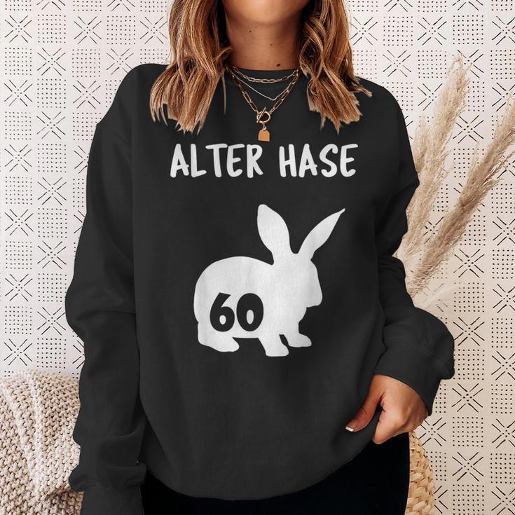 Alter Hase 60 Years And Round Birthday Sweatshirt Geschenke für Sie