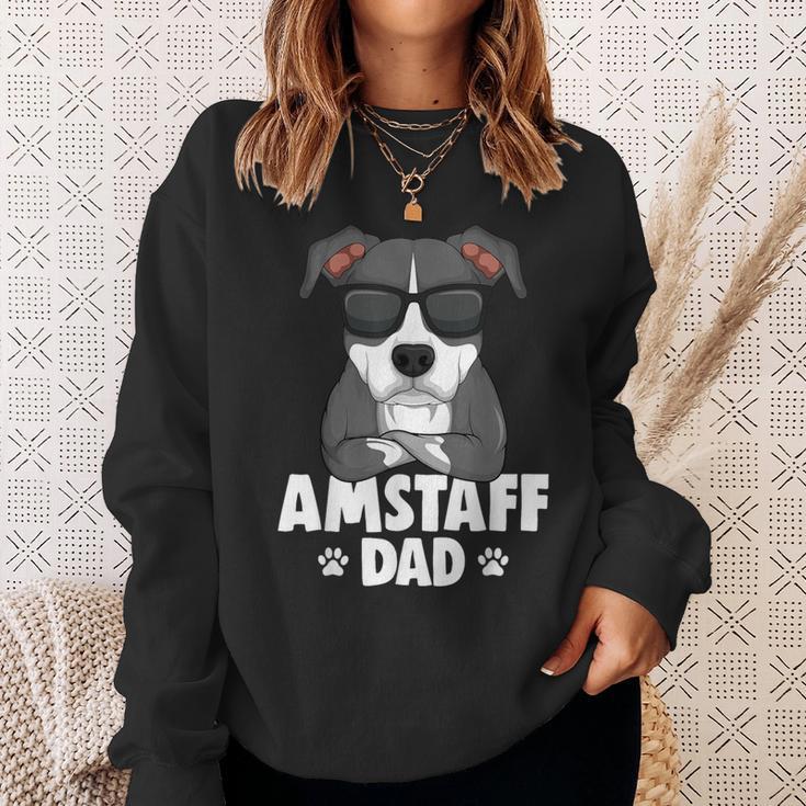 American Staffordshire Terrier Amstaff Papa Dog Sweatshirt Geschenke für Sie