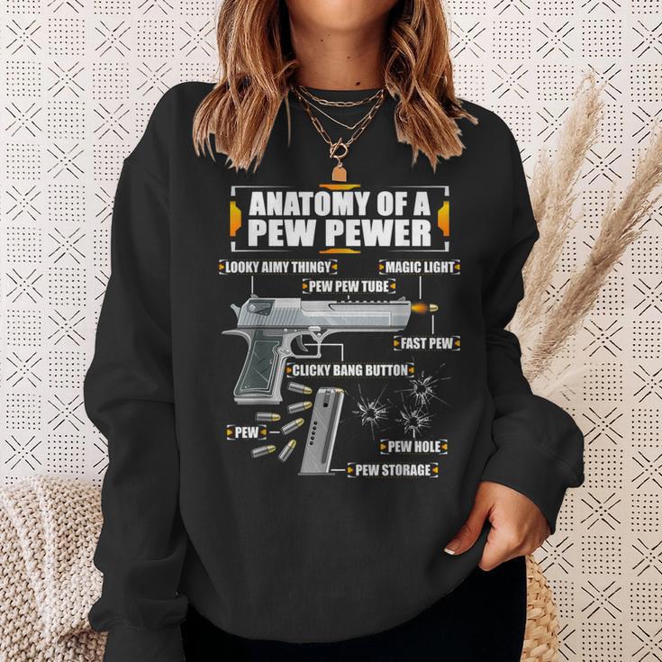 Anatomy Of A Pew Pewer Pistol 9 Mm Sports Shooting Sweatshirt Geschenke für Sie