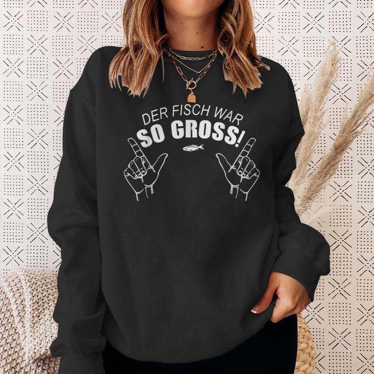 & Angler Outfit Der Fischwar So Gross Sweatshirt Geschenke für Sie