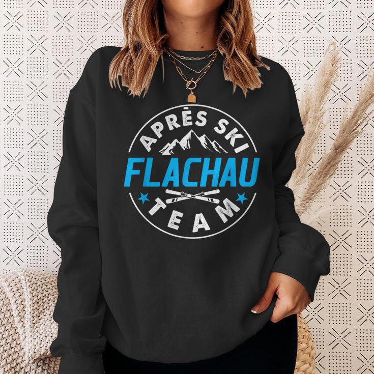 Apres Ski Flachau Team Skier Winter Holiday Costume Sweatshirt Geschenke für Sie