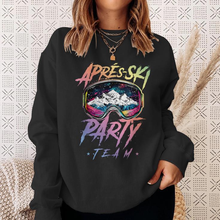 Apres Ski Party Team 2025 Colourful Sweatshirt Geschenke für Sie