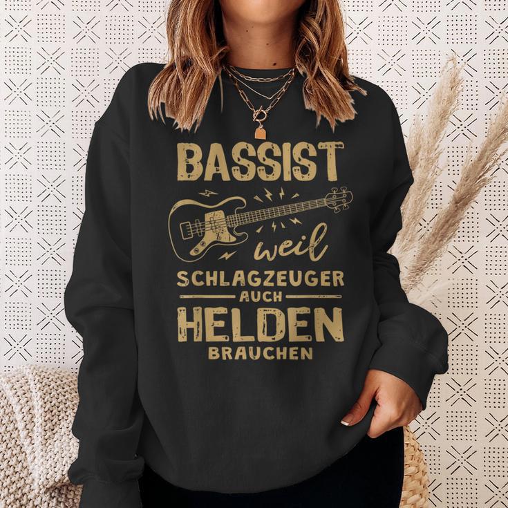 Bassist Weil Drummzeuger Auch Helden Nauch Bass Sweatshirt Geschenke für Sie