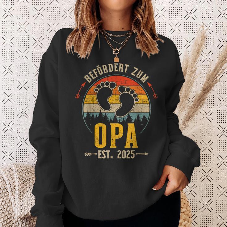 Befördert Zum Opa 2025Intage Retro Sweatshirt Geschenke für Sie