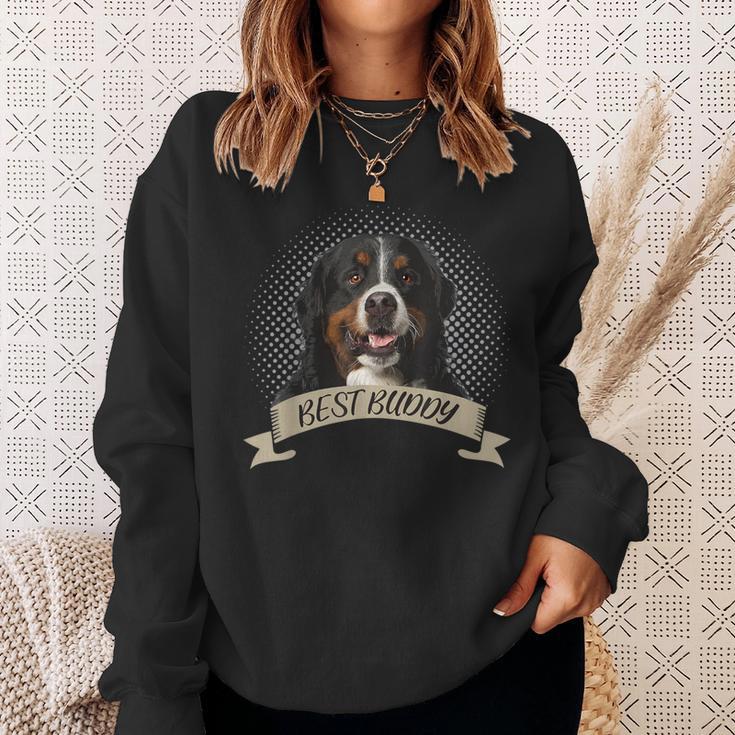 Bernese Mountain Dog Best Friend Dog Portrait Sweatshirt Geschenke für Sie