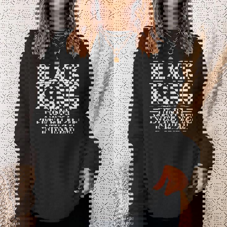 Best African King For Dad Afrocentric Chess Lover Sweatshirt Gifts for Her