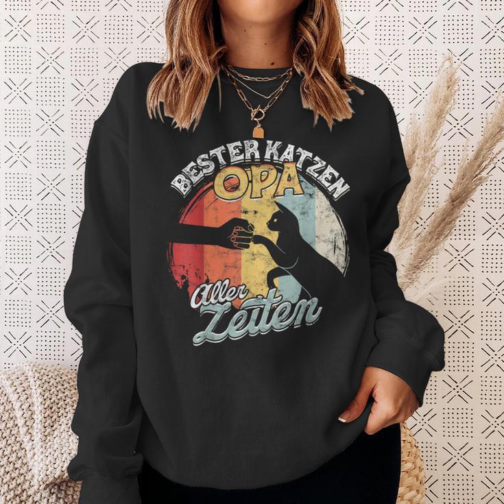 Best Cats Grandpa All Times Pet Cat Kitten S Sweatshirt Geschenke für Sie