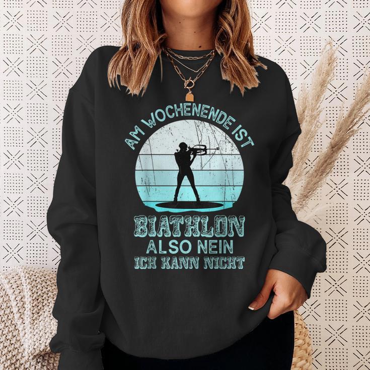 Weekend Biathlon Biathlon Fan Winter Sports Biathlon Sweatshirt Geschenke für Sie