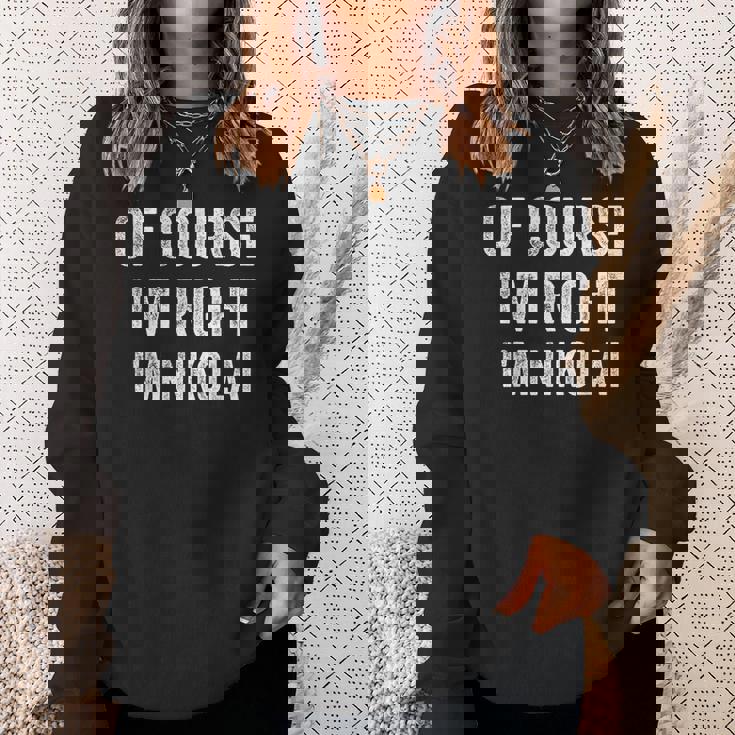 Bien Sûr Je Suis Droit Je Suis Nikolai Sweater e Cadeaux pour elle