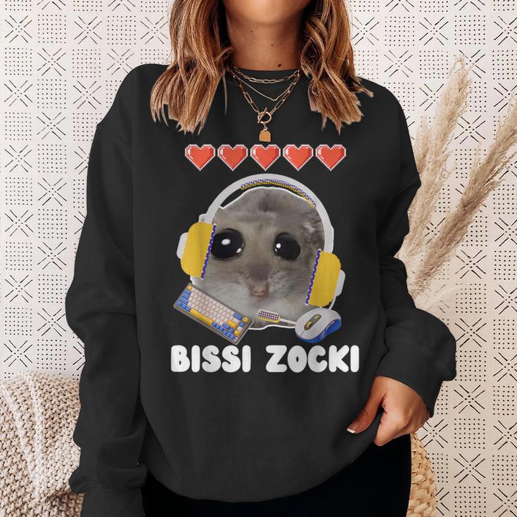 Bissi Zocki Sad Hamster Cute Hamstie Sweatshirt Geschenke für Sie