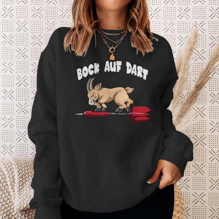 Bock On Dart Player Dartboard Goat Bock Darts Sweatshirt Geschenke für Sie