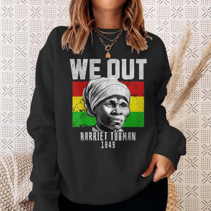 Juneteenth Sweatshirt We Out Harriet Tubman Quotes TS09