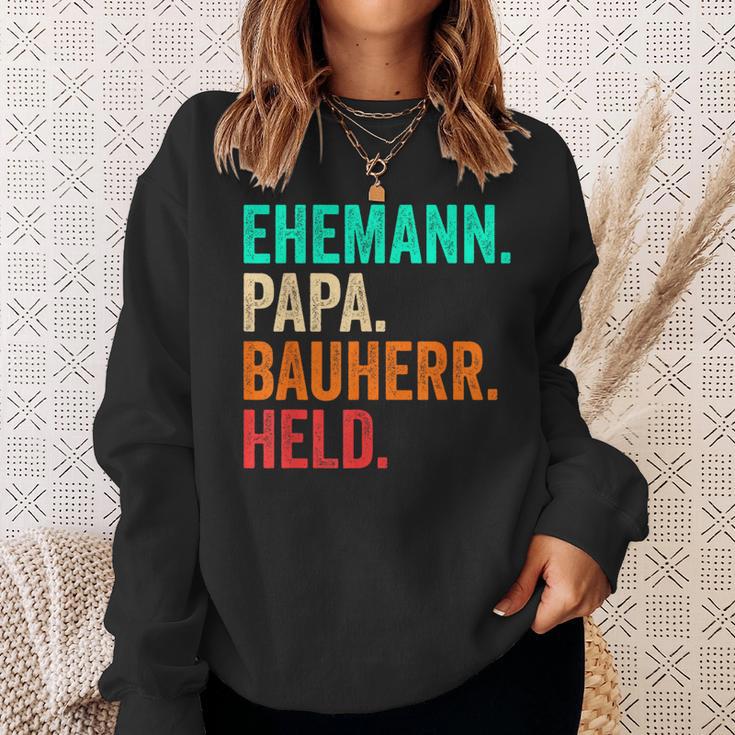 Builder Dad Husband Father's Day House Building Builder Sweatshirt Geschenke für Sie