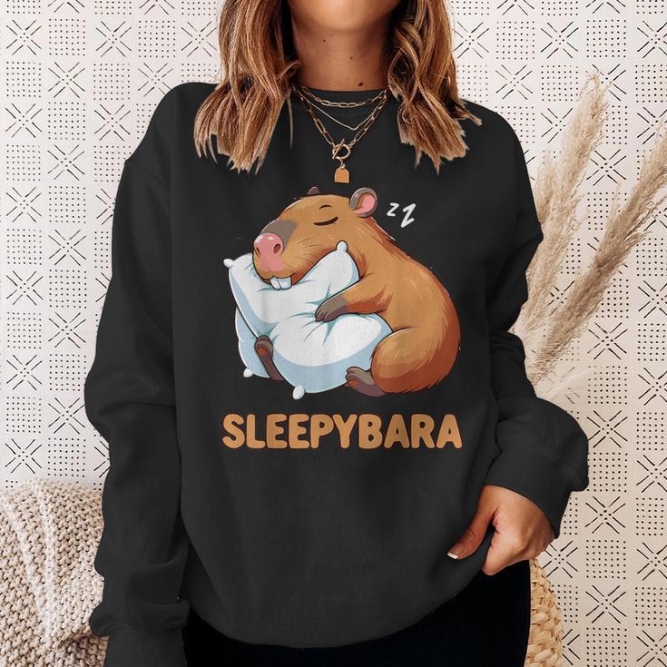 Capybara Sleep Sleepybara Nightdress Capybara Sleep Sweatshirt Geschenke für Sie