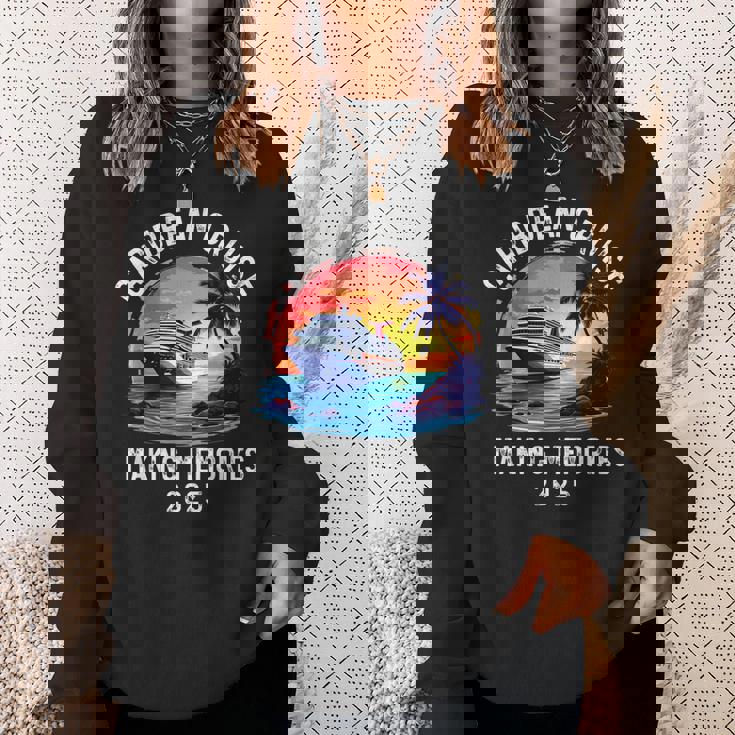 Caribbean Cruise 2025 Souvenir Matching Family Friends Squad Sweatshirt Gifts for Her